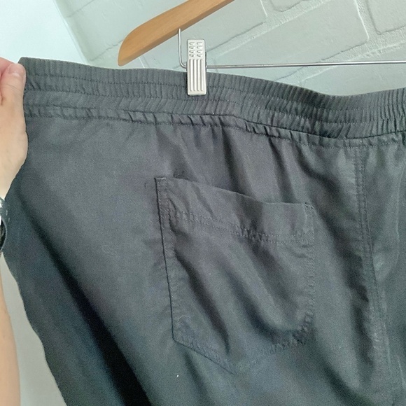 Vintage Y2K Mini Skort/skirt/short Black Utility 3 pockets Comfy Sporty Sz 24 - Picture 9 of 15